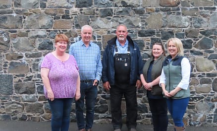 From left Linda & Robert Davis, Lynden Bustard who lead classification workshop, IMCS breed secretary Gillian Steele and Vice-Chairperson Michelle McCauley